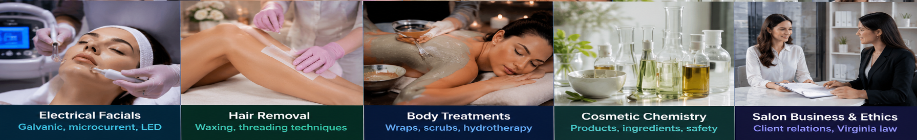 Esthetics curriculum at AVI Beauty School