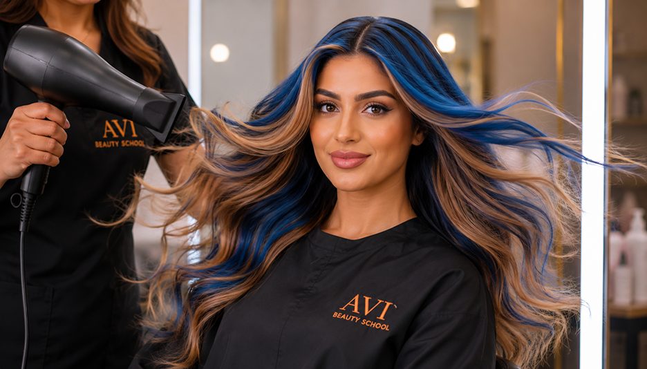 Cosmetology student at AVI Career Training