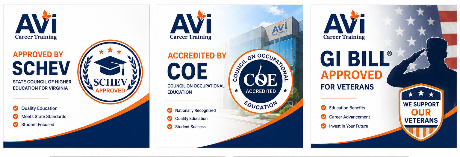 AVI Career Training GI Bill and WIOA approved cosmetology and esthetics program