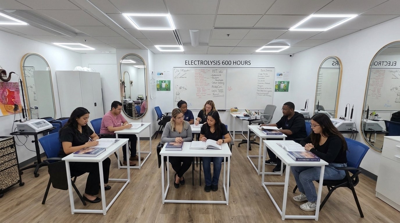 Electrolysis students at AVI Career Training