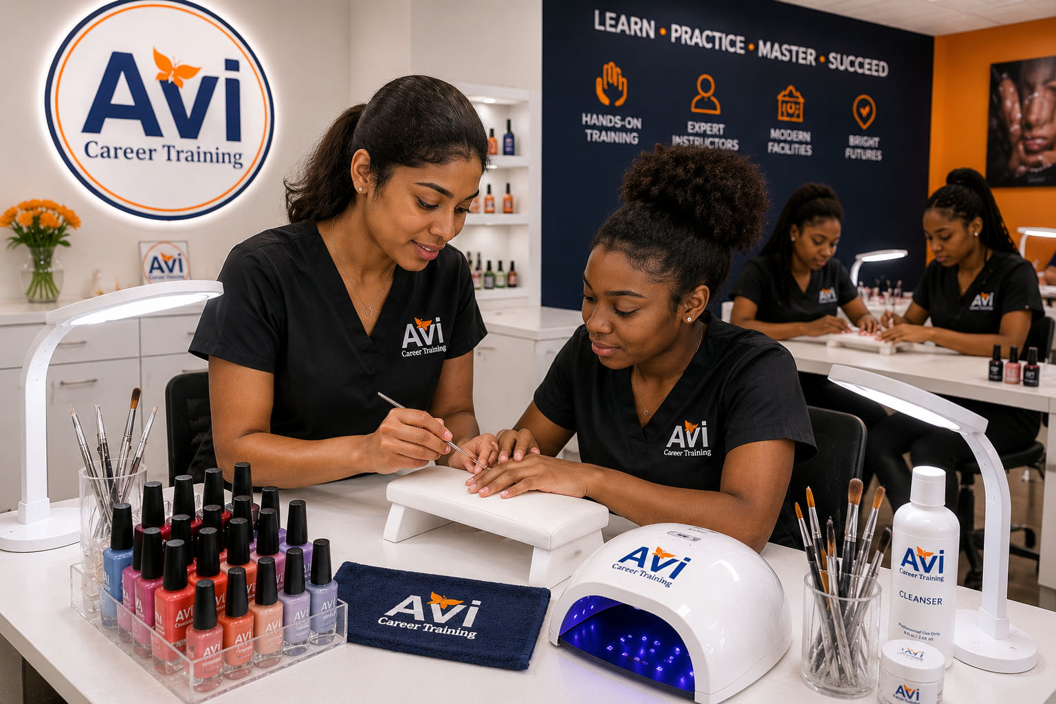 AVI nail technician graduates
